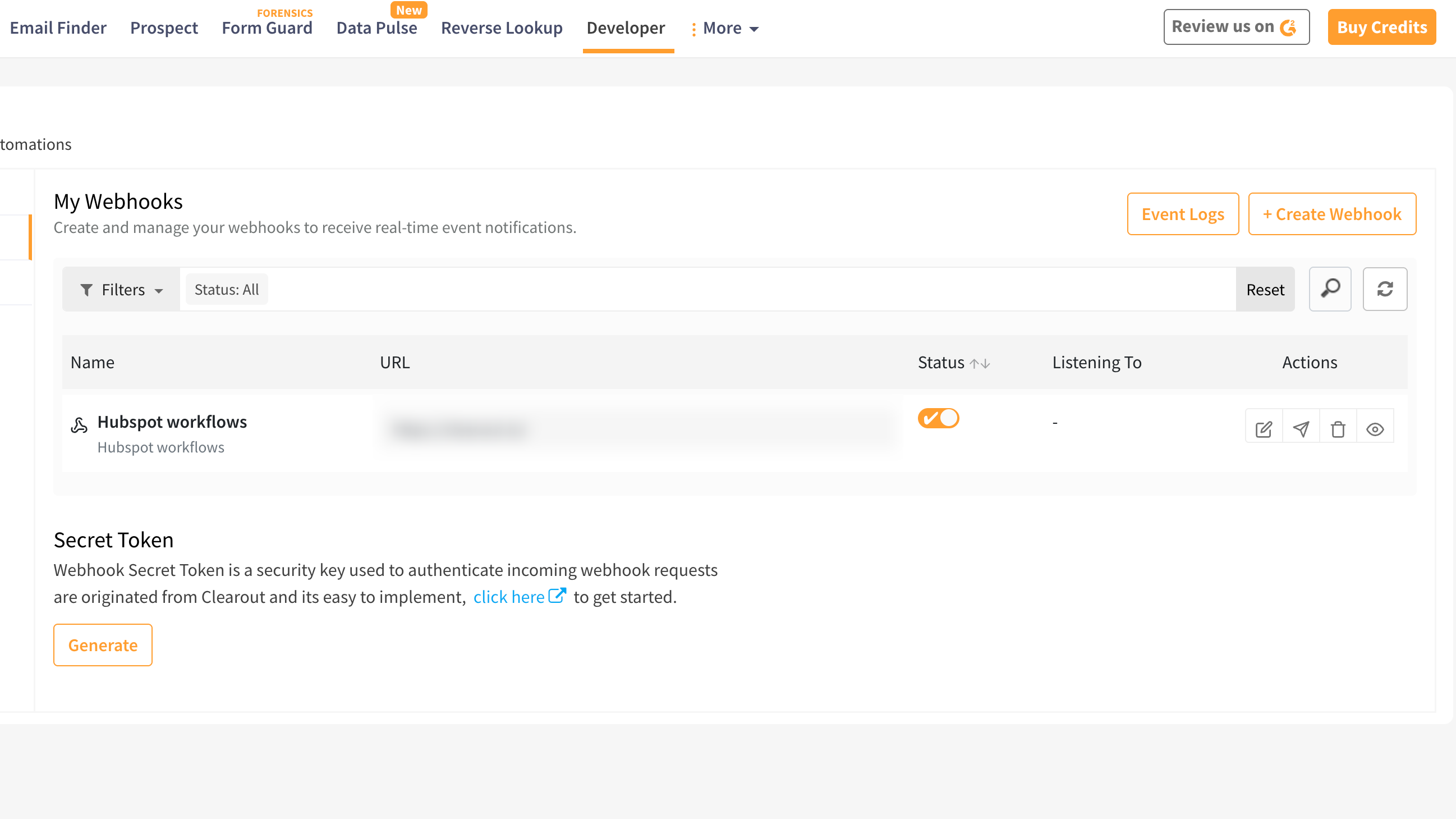 Webhook instellen voor HubSpot-workflows